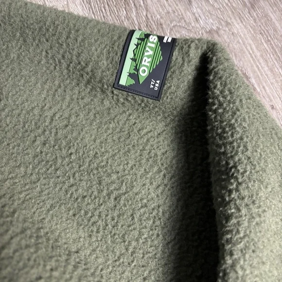 Orvis Jacket Mens XL Olive Green Full Zip Fleece Sherpa 1716801 New Outdoor Warm - Picture 4 of 11